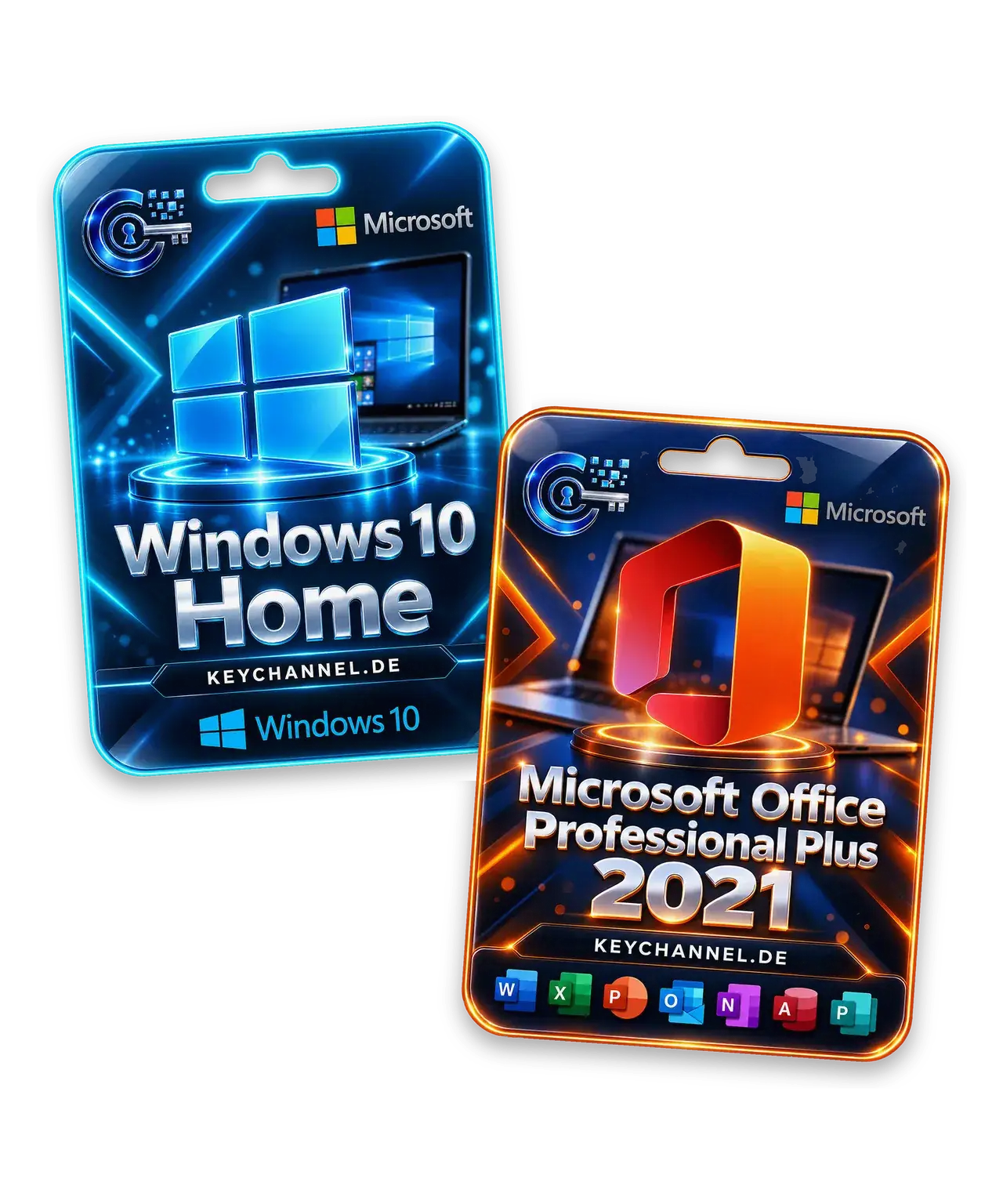 Windows 10 Home + Office 2021 Professional Plus – Bundle für 1 PC, unbefristet