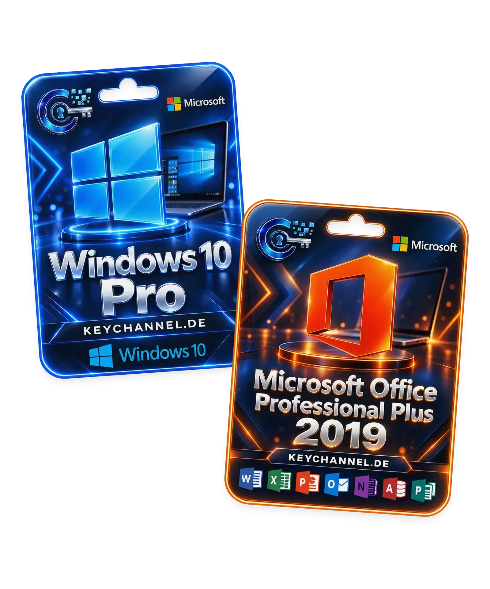 Windows 10 Pro and Office 2019 Professional Plus – bundle license key cards
