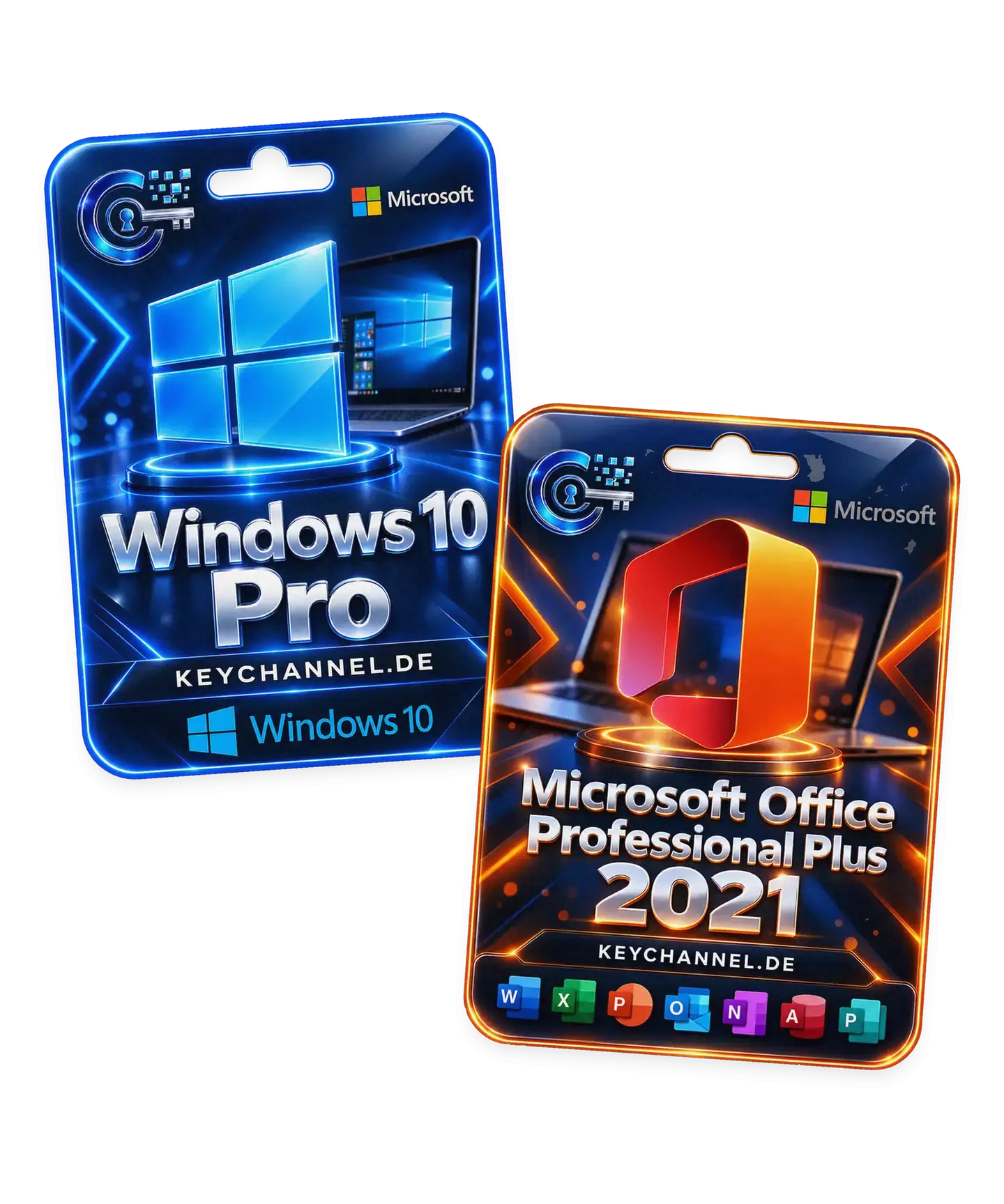 Windows 10 Pro + Office 2021 Professional Plus – Bundle für 1 PC, unbefristet