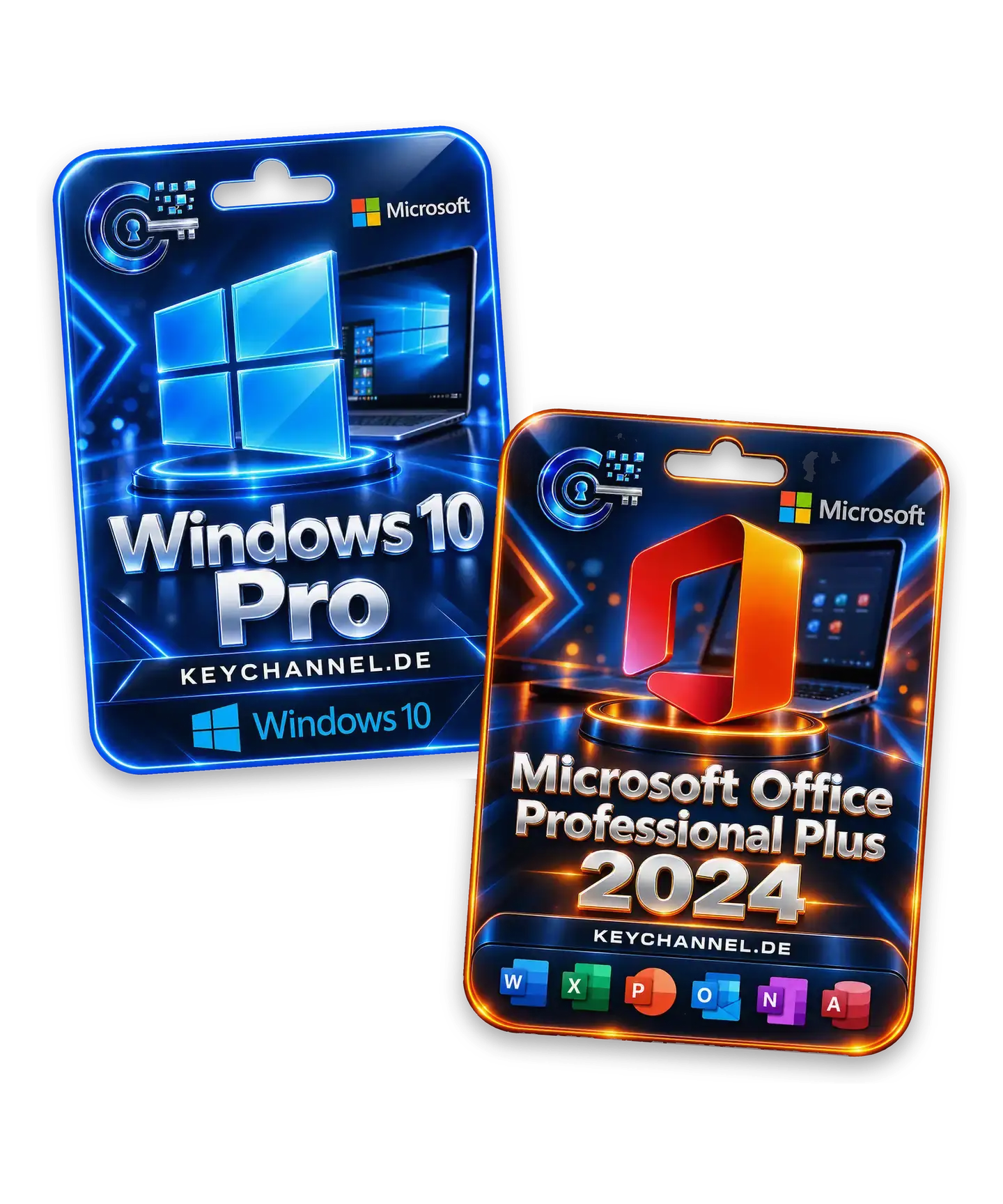 Windows 10 Pro + Office 2024 Professional Plus – Bundle für 1 PC, unbefristet