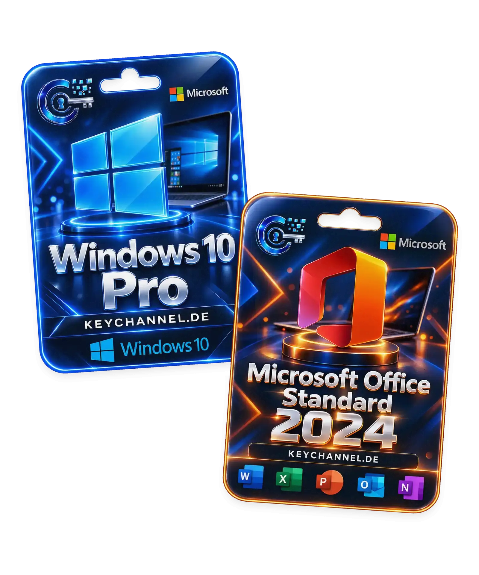 Windows 10 Pro + Office 2024 Standard – Bundle für 1 PC, unbefristet