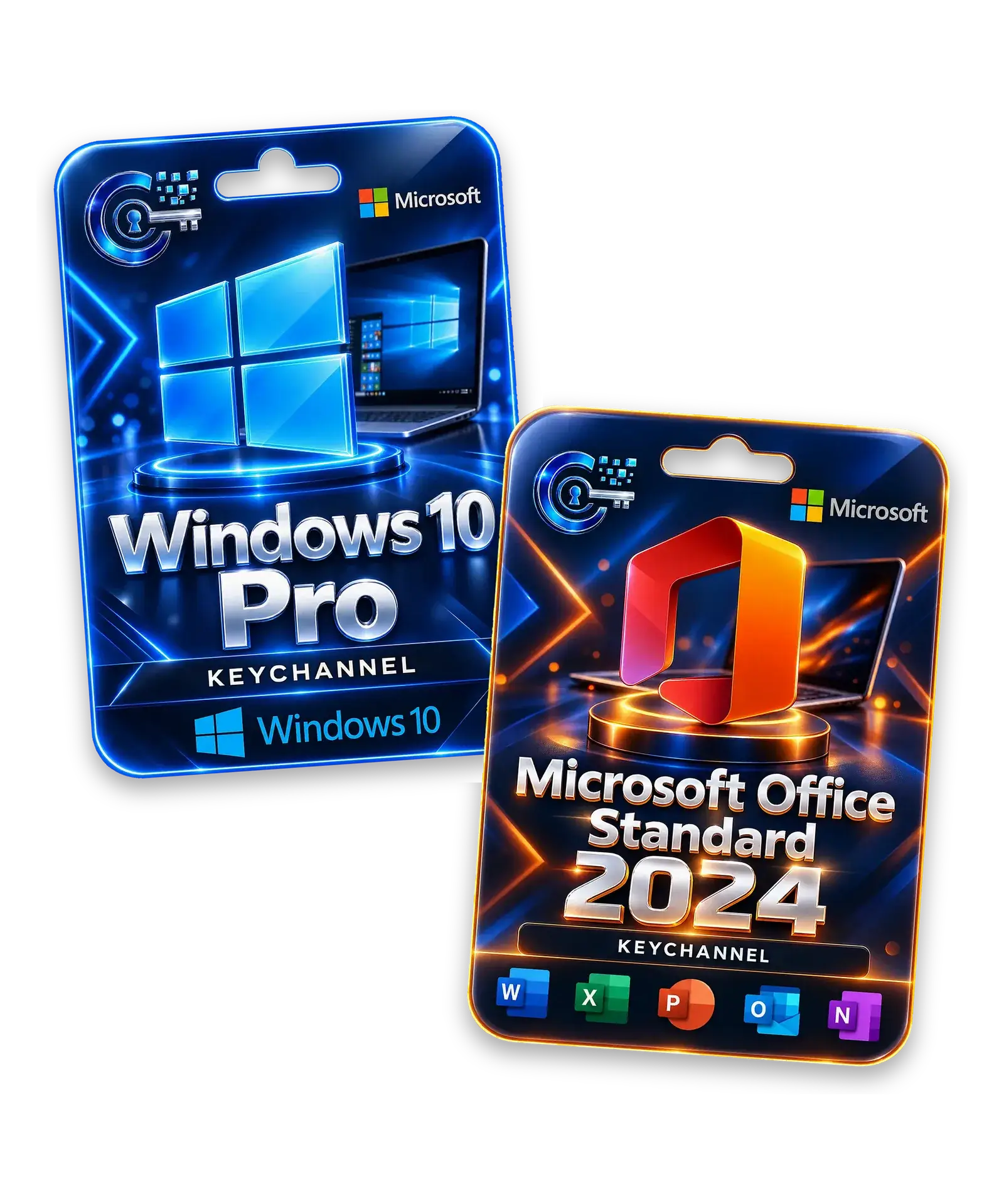 Windows 10 Pro + Office 2024 Standard – Bundle für 1 PC, unbefristet