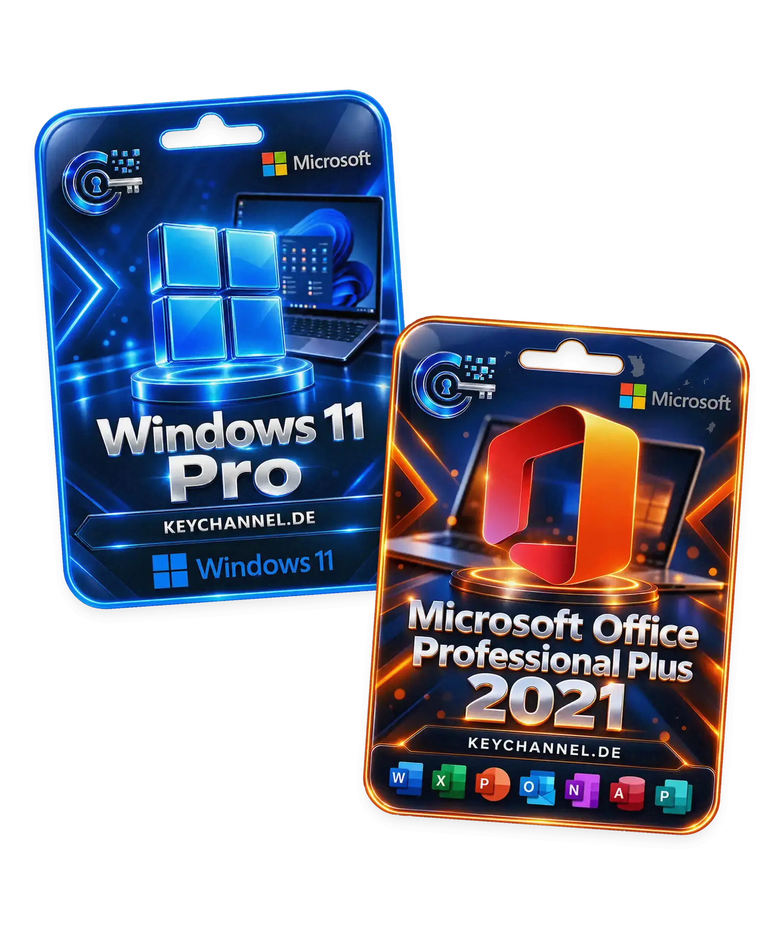 Windows 11 Pro + Office 2021 Professional Plus – Bundle für 1 PC, unbefristet