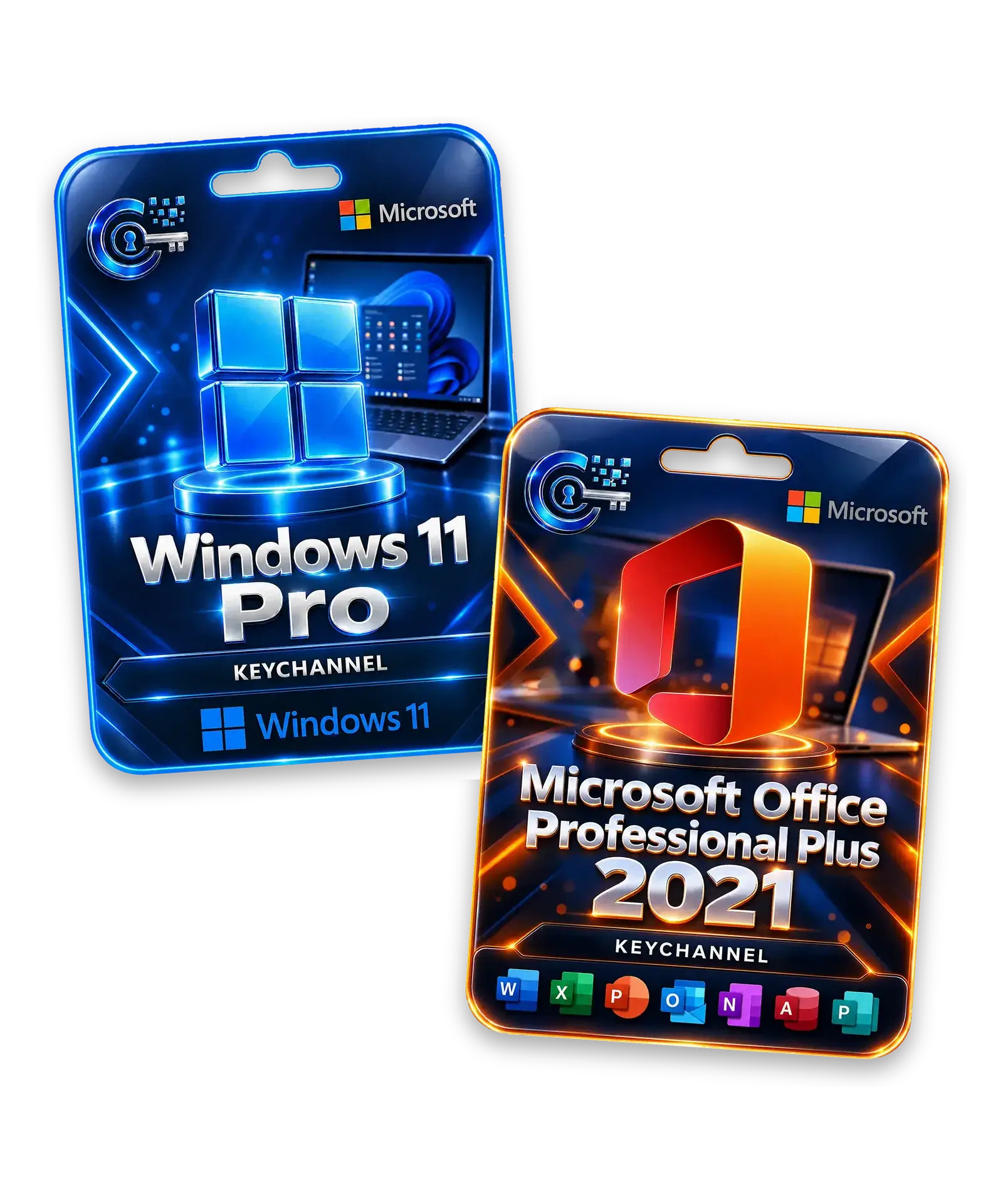 Windows 11 Pro + Office 2021 Professional Plus – Bundle für 1 PC, unbefristet