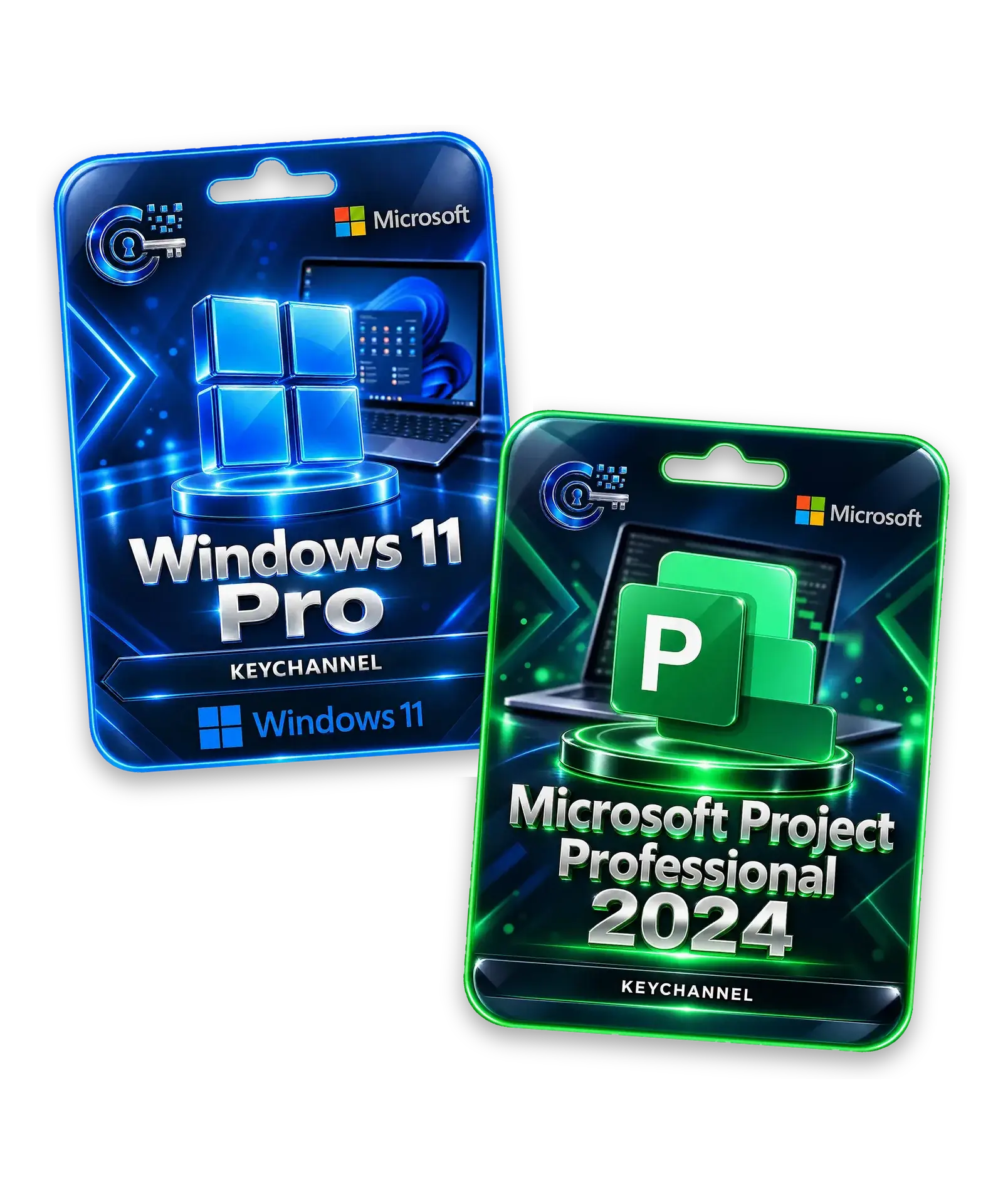 Windows 11 Pro + Project 2024 Professional – Bundle für 1 PC, unbefristet