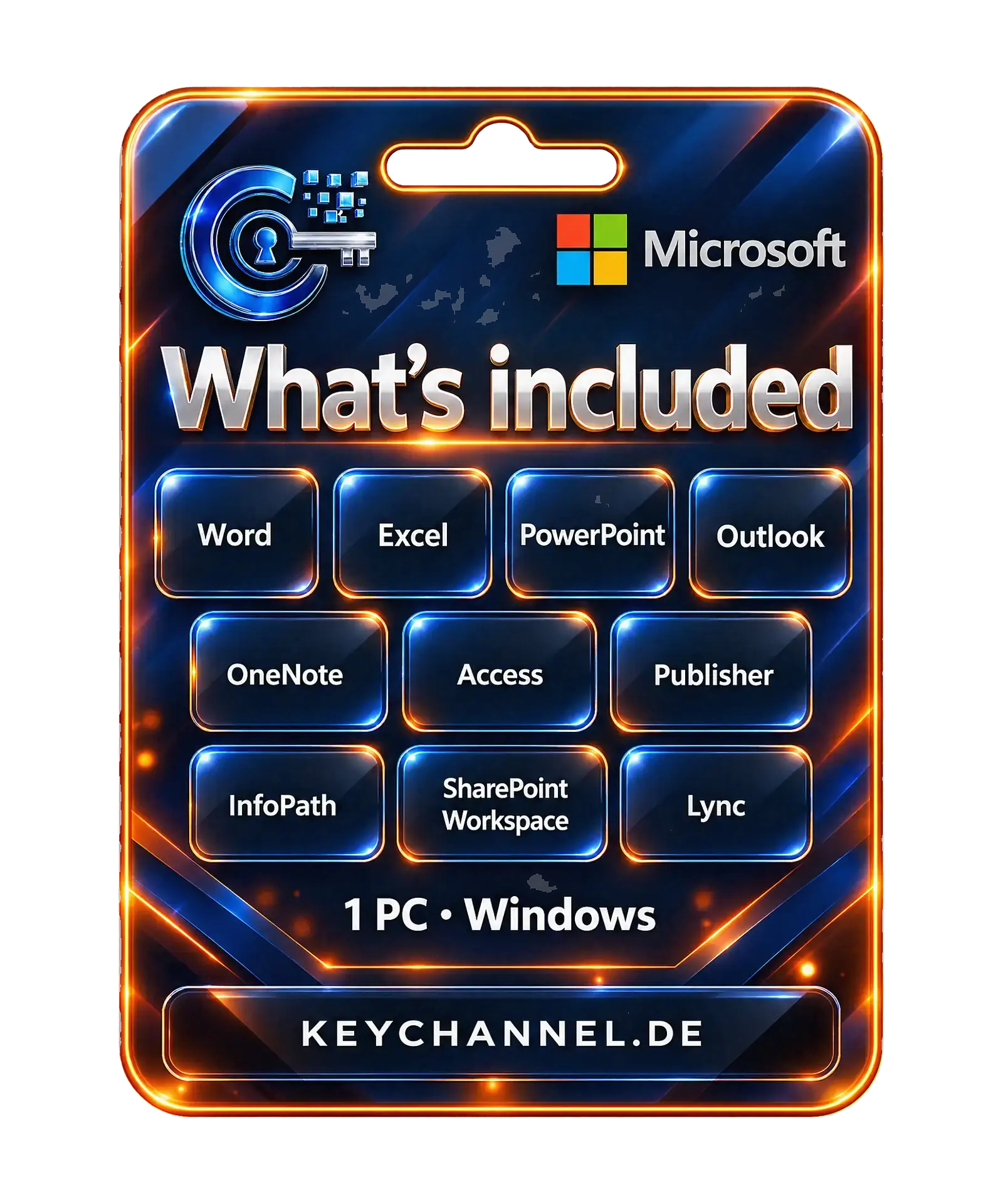 Microsoft Office 2010 Professional Plus – what is included: Word, Excel, PowerPoint, Outlook, OneNote, Access, Publisher, InfoPath, SharePoint Workspace, Lync