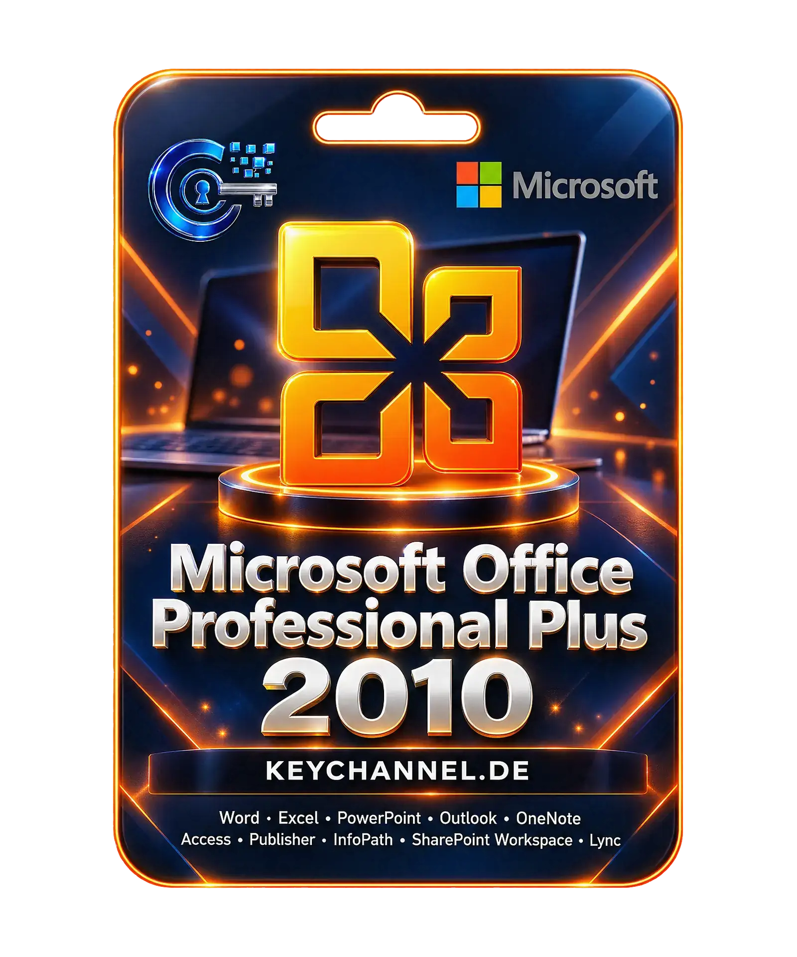 Microsoft Office 2010 Professional Plus – license key card