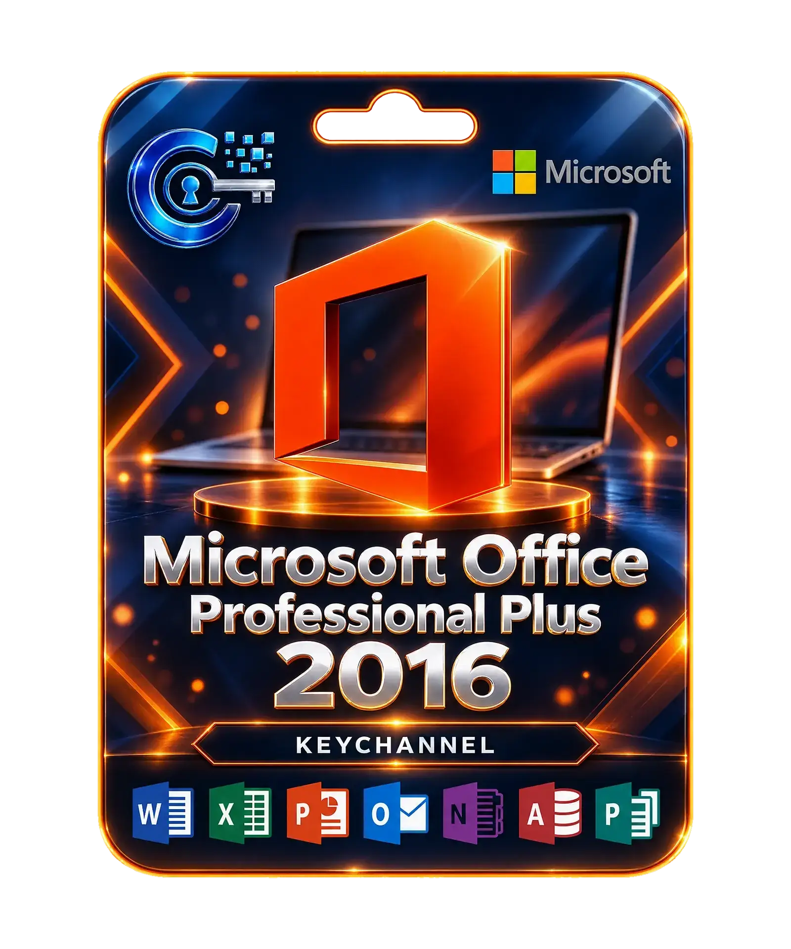 Microsoft Office 2016 Professional Plus Lizenz – Key für 1 Windows-PC, unbefristet