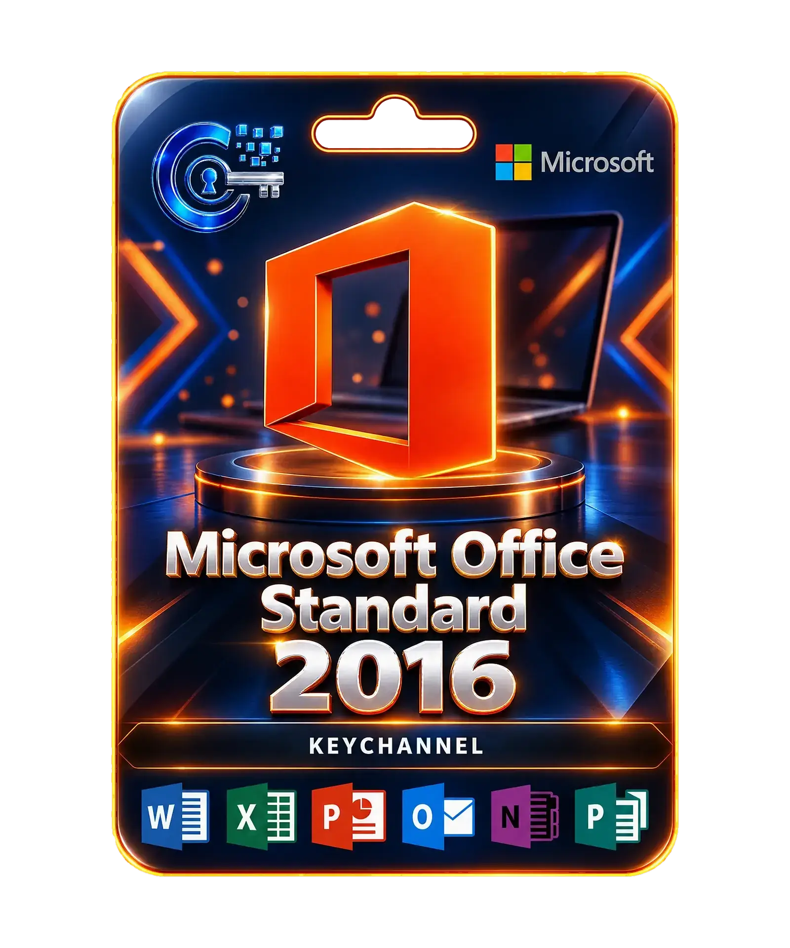 Microsoft Office 2016 Standard – license key card