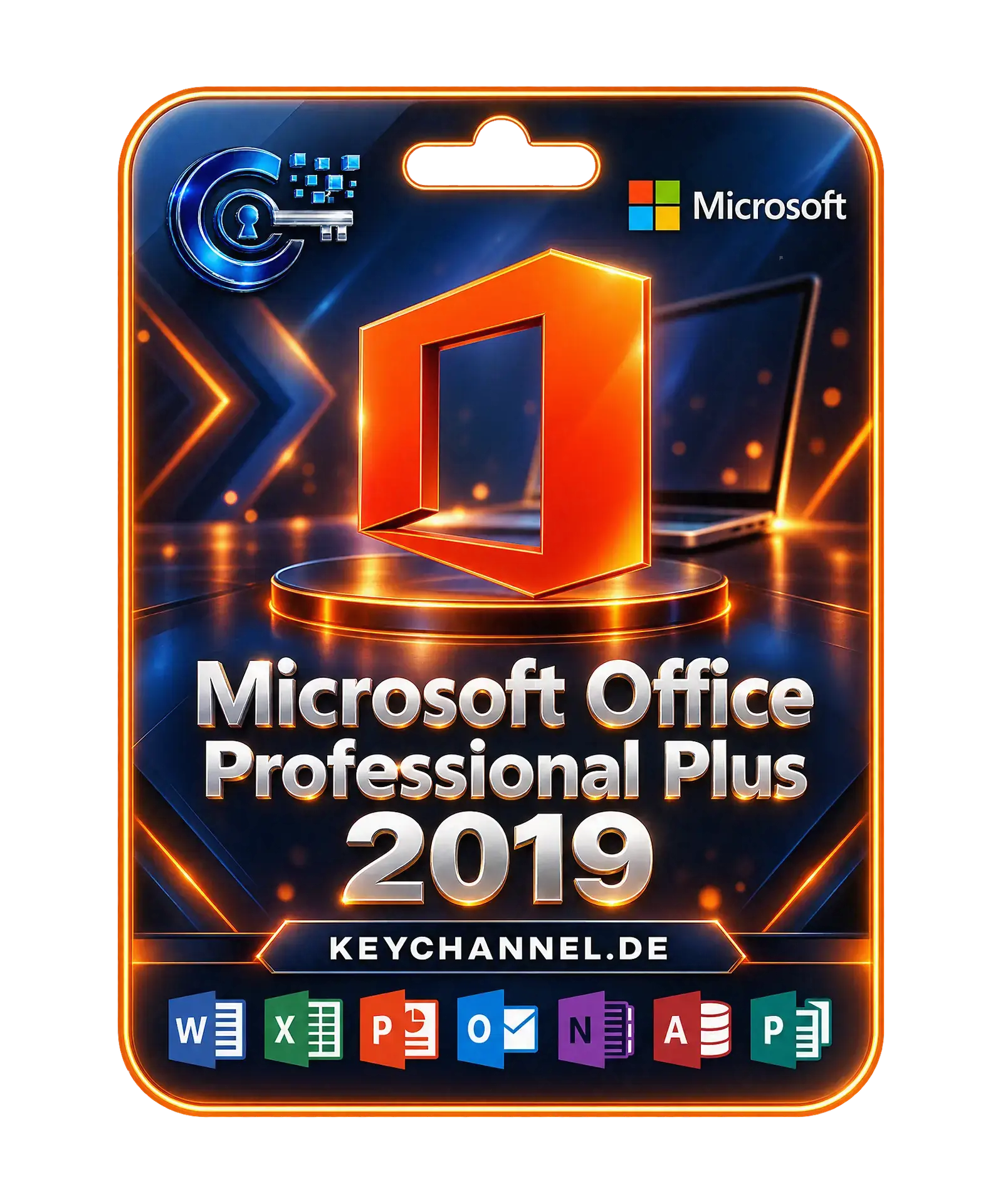 Microsoft Office 2019 Professional Plus Lizenz – Key für 1 Windows-PC, unbefristet