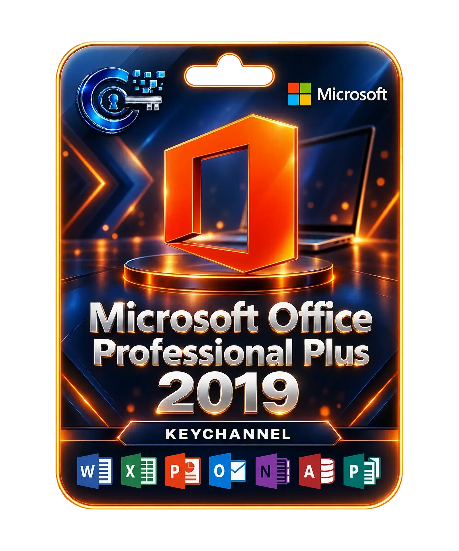 Microsoft Office 2019 Professional Plus Lizenz – Key für 1 Windows-PC, unbefristet