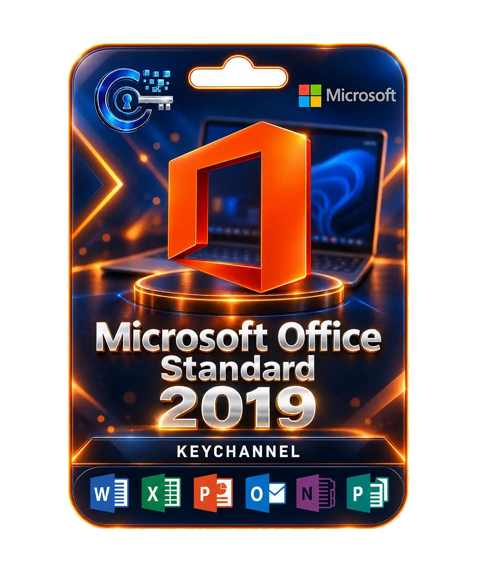 Microsoft Office 2019 Standard – license key card