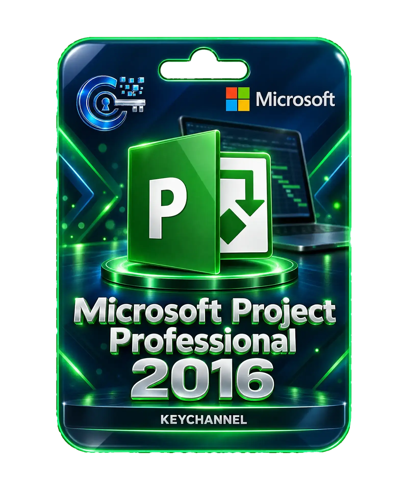 Microsoft Project 2016 Professional Lizenz – Key für 1 Windows-PC, unbefristet