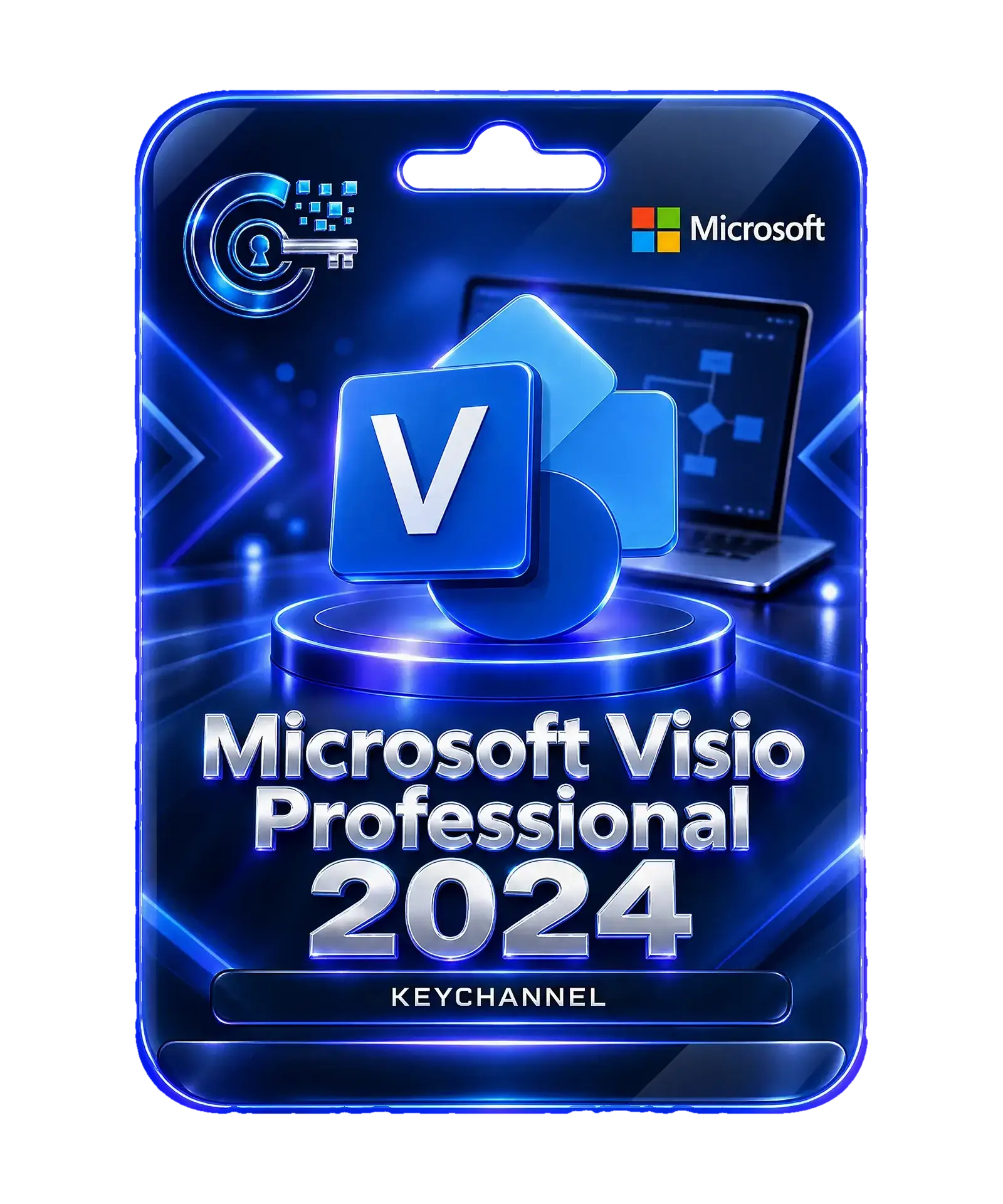 Microsoft Visio 2024 Professional Lizenz – Key für 1 Windows-PC, unbefristet