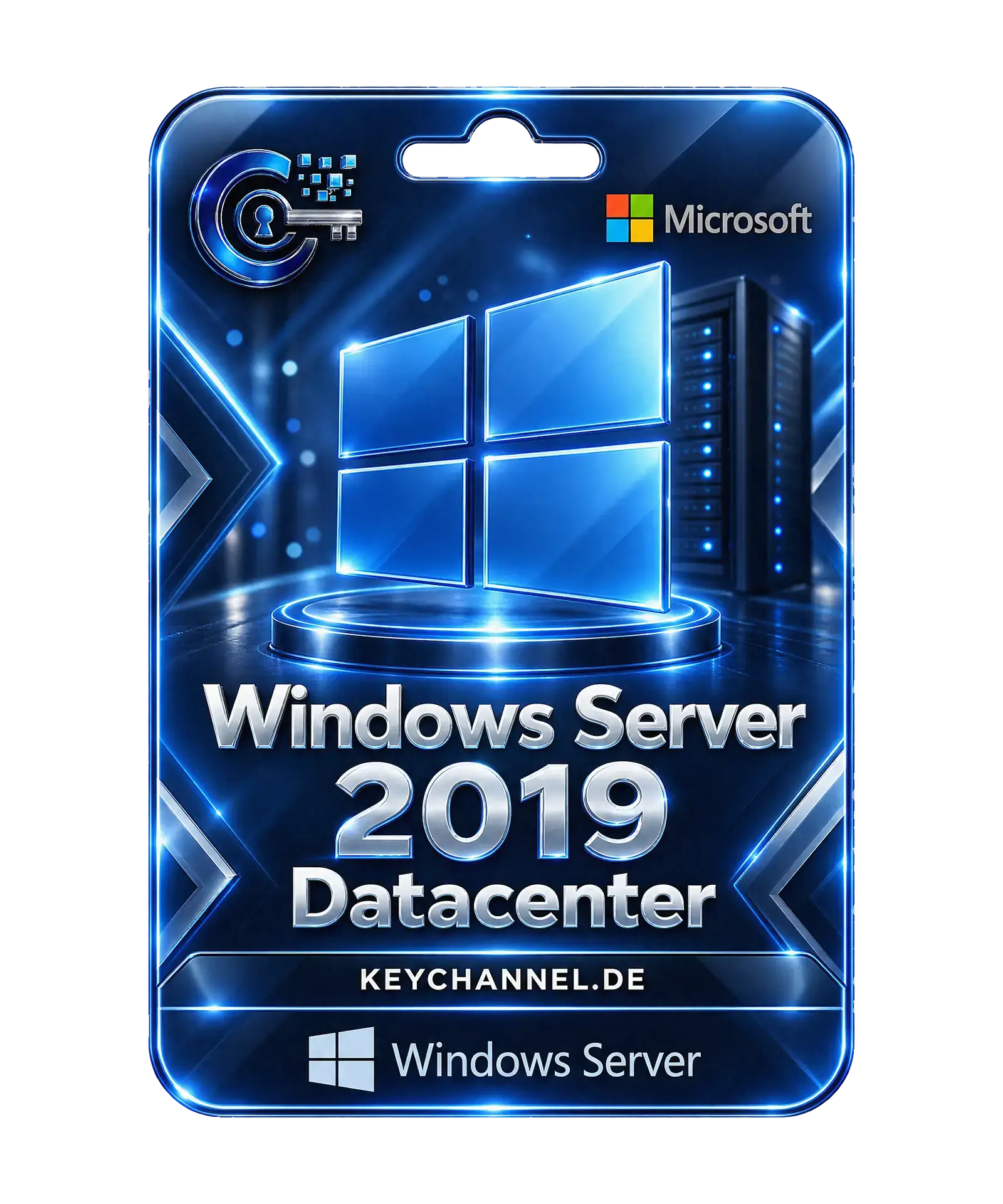 Windows Server 2019 Datacenter – license key card