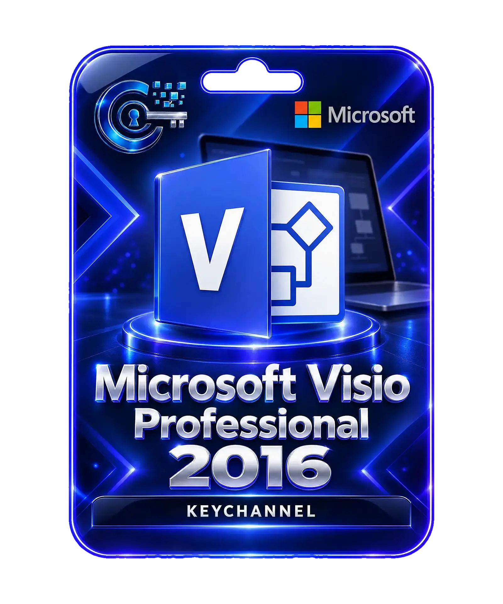 Microsoft Visio 2016 Professional Lizenz – Key für 1 Windows-PC, unbefristet