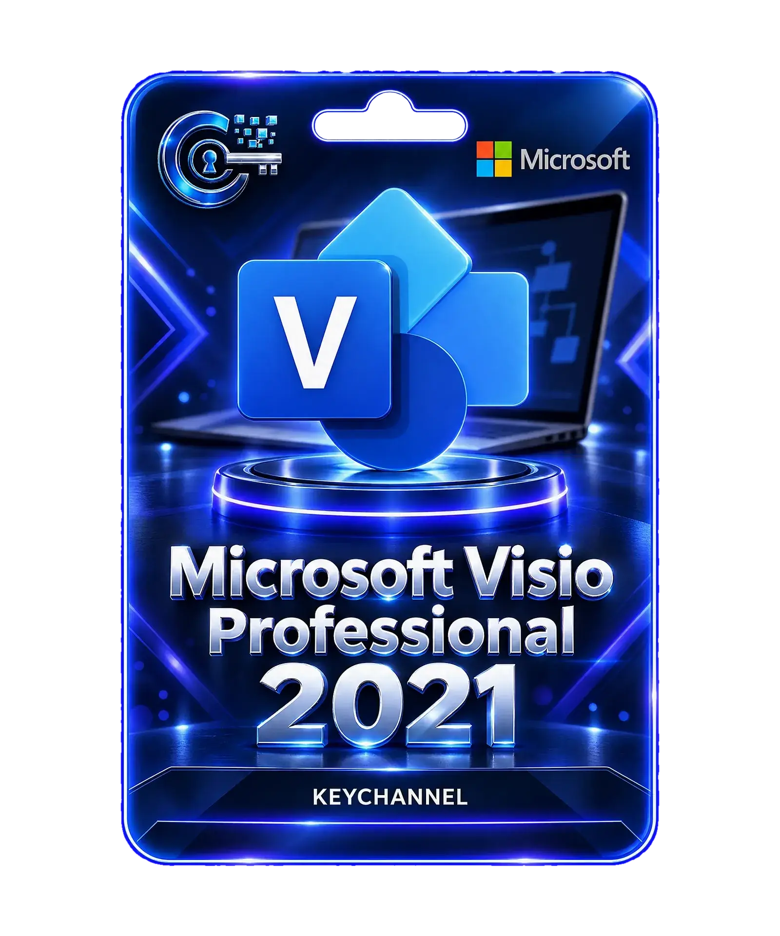 Microsoft Visio 2021 Professional Lizenz – Key für 1 Windows-PC, unbefristet